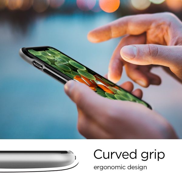 Apple iPhone XS / iPhone X Spigen Classic One with Air Cushion Technology - Aluminium Gray