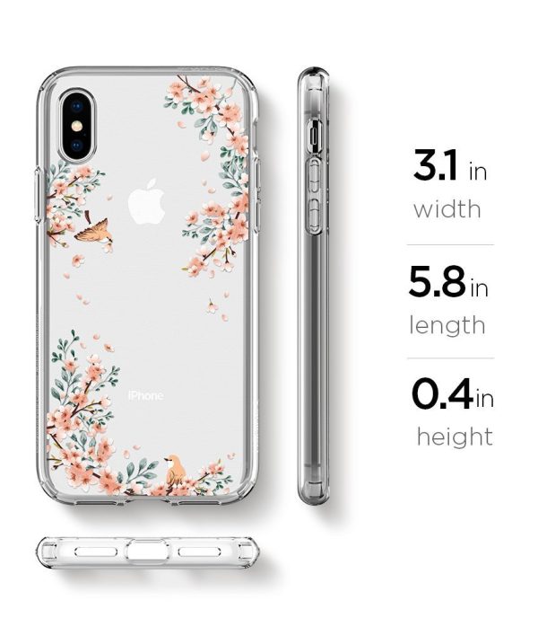 Apple iPhone X Spigen Liquid Crystal Blossom Nature Case