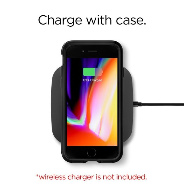 Apple iPhone 8 Plus / 7 Plus Original Spigen Case Neo Hybrid Herringbone - Shiny Black