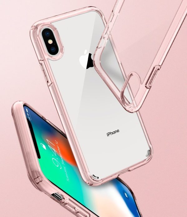 Apple iPhone XS / iPhone X Original Spigen Case Ultra Hybrid - Rose Crystal