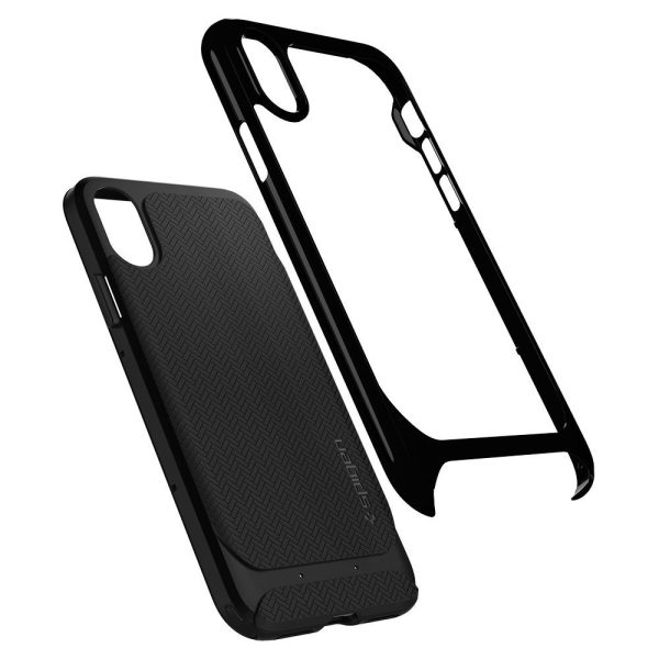 Apple iPhone X Original Spigen Case Neo Hybrid - Jet Black