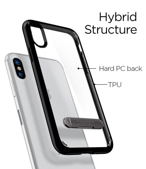 Apple iPhone X Spigen Ultra Hybrid S Case - Midnight Black