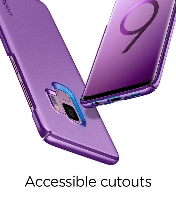 Samsung Galaxy S9 Spigen Original Thin Fit Case - Lilac Purple Samsung Galaxy S9 Spigen Original Thin Fit Case - Lilac Purple