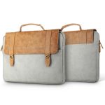 Baseus Laptop Bag British Series Ultra Soft Protective Notebook Bag 14 Inches Portable Leather Handbag for Macbook / All Other Windows Laptops