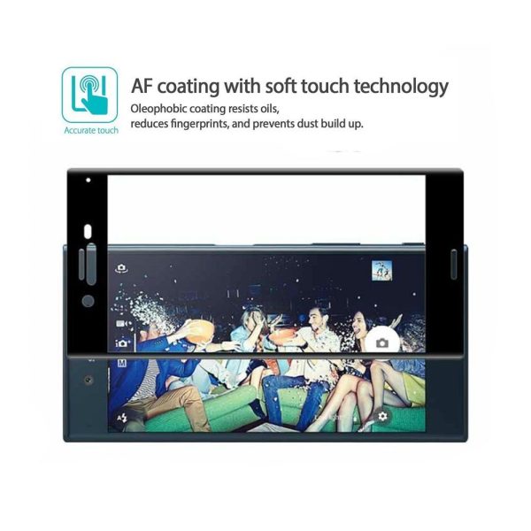 Mocolo Sony Xperia XZ Edge to Edge Tempered Glass - Black