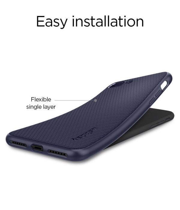 Apple iPhone 8 Plus / iPhone 7 Plus Spigen Liquid Air Case - Midnight Blue