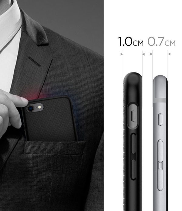 Apple iPhone 8 / iPhone 7 Spigen Liquid Air Case - Black