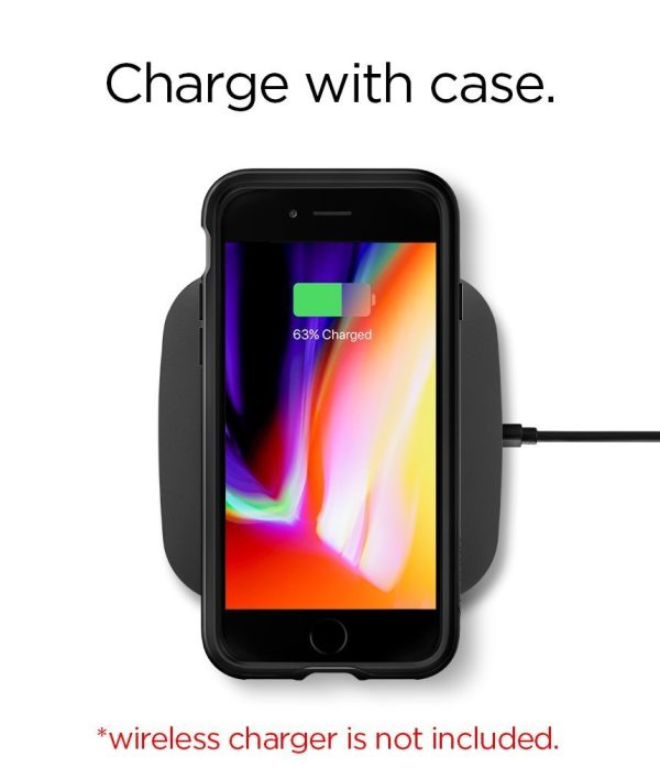 Apple iPhone 8 / 7 Original Spigen Case Neo Hybrid Herringbone - Shiny Black Apple iPhone 8 / 7 Original Spigen Case Neo Hybrid Herringbone - Shiny Black