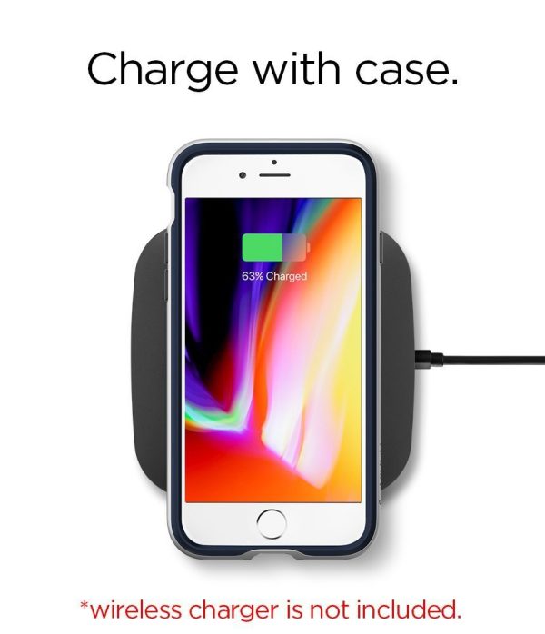 Apple iPhone 8 / 7 Original Spigen Case Neo Hybrid Herringbone - Satin Silver