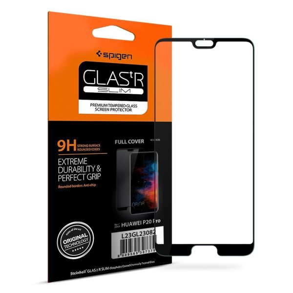 Huawei P20 Pro Spigen 3D Glass Slim Full Coverage Glass Protector - Black Huawei P20 Pro Spigen 3D Glass Slim Full Coverage Glass Protector - Black
