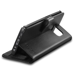 Samsung Galaxy S7 Edge Spigen Original Wallet S Flip Cover Case  - Black