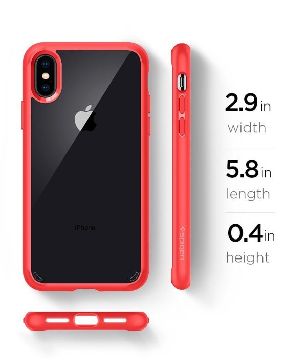 Apple iPhone XS / iPhone X Original Spigen Case Ultra Hybrid - Red