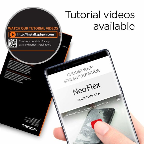 Galaxy Note 9 Spigen Neo Flex Case Friendly Screen Protector - 2 PACK