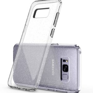 Galaxy S8 Plus Spigen Liquid Crystal Glitter Case - Crystal Quartz