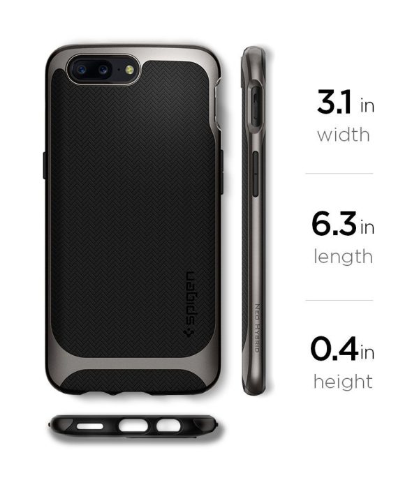 OnePlus 5 Spigen Original Neo Hybrid Case - Gunmetal