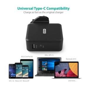 RAVPower 36W Type-C and USB Dual Port Fast Charger