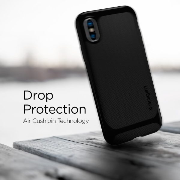 Apple iPhone X Original Spigen Case Neo Hybrid - Jet Black