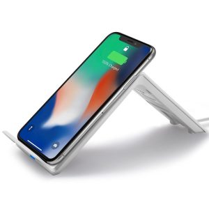 Spigen F303W Wireless Fast Charger for all Qi Certified Devices - White