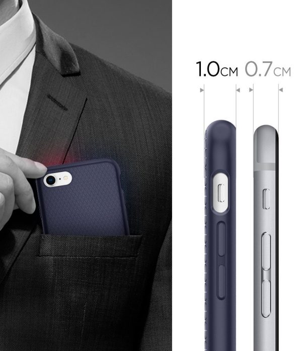 Apple iPhone 8 / iPhone 7 Spigen Liquid Air Case - Midnight Blue