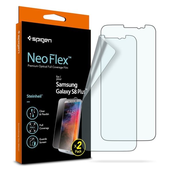 Galaxy S8 Plus Spigen Neo Flex Case Friendly Screen Protector - 2 PACK Galaxy S8 Plus Spigen Neo Flex Case Friendly Screen Protector - 2 PACK