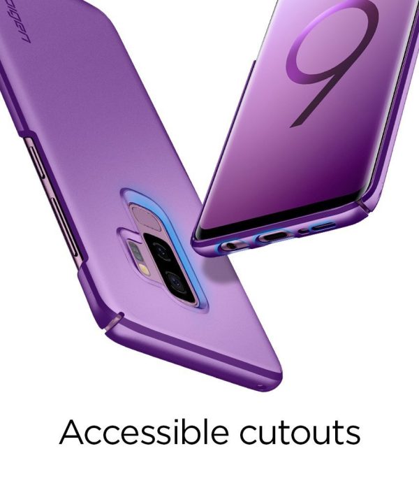 Samsung Galaxy S9 Plus Spigen Original Thin Fit Case - Lilac Purple Samsung Galaxy S9 Plus Spigen Original Thin Fit Case - Lilac Purple