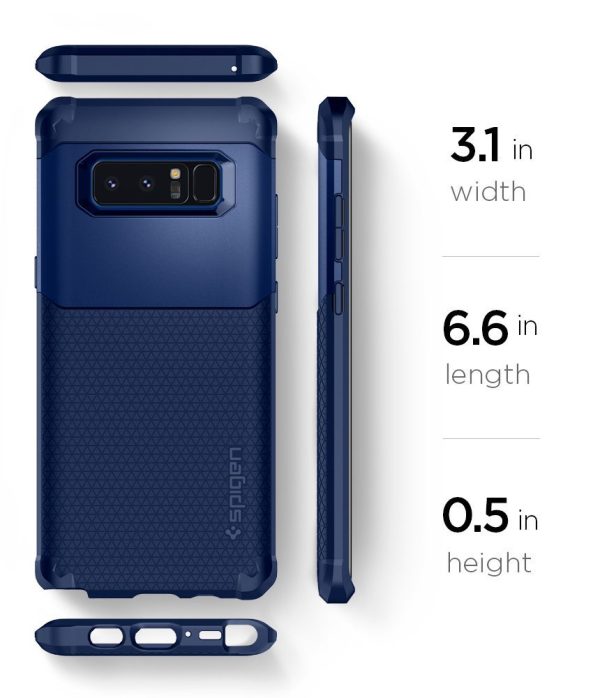Galaxy Note 8 Spigen Hybrid Armor Case - Deep Sea Blue