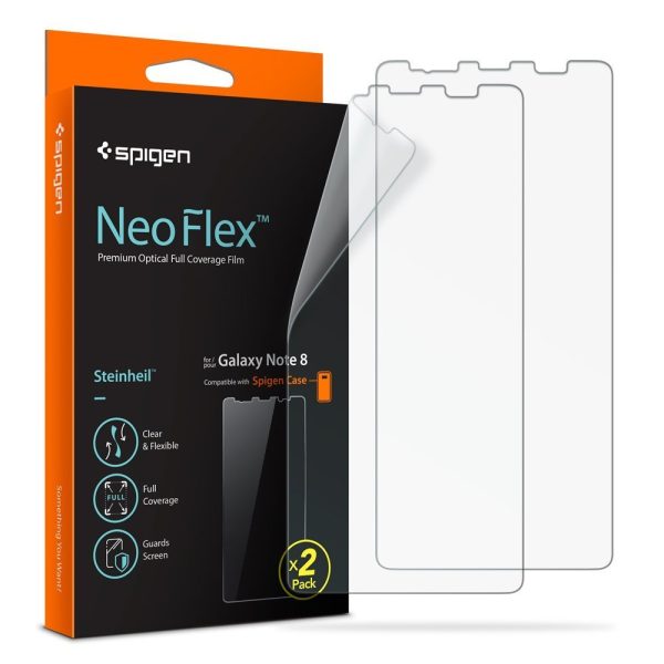 Galaxy Note 8 Spigen Neo Flex Case Friendly Screen Protector - 2 PACK Galaxy Note 8 Spigen Neo Flex Case Friendly Screen Protector - 2 PACK