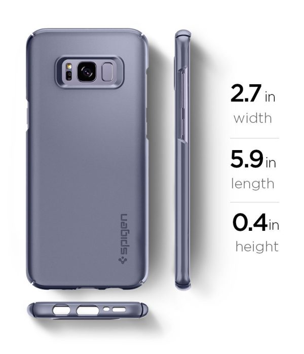 Samsung Galaxy S8 Spigen Original Thin Fit Case - Orchid Gray