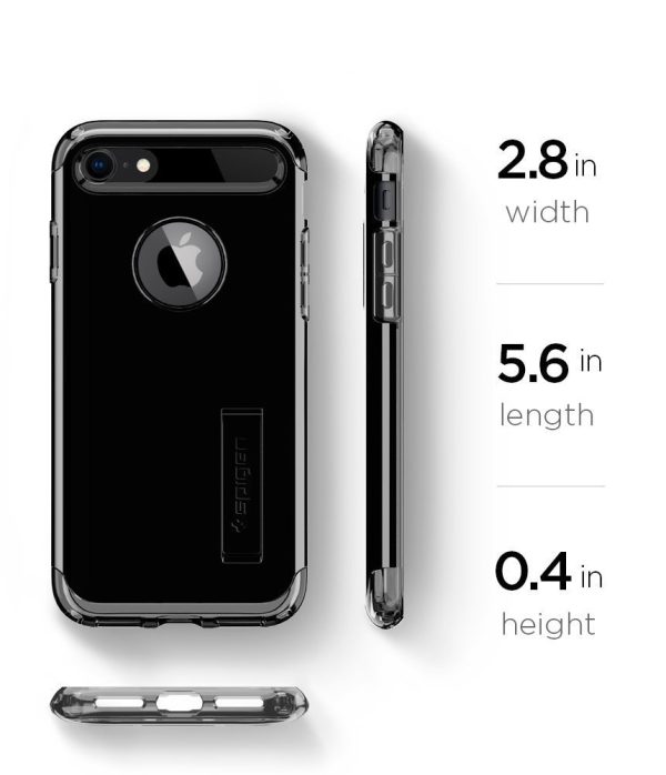 Apple iPhone 8 / 7 Spigen Slim Armor Case - Jet Black Apple iPhone 8 / 7 Spigen Slim Armor Case - Jet Black