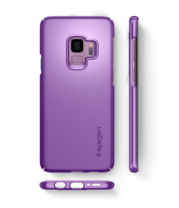 Samsung Galaxy S9 Spigen Original Thin Fit Case - Lilac Purple Samsung Galaxy S9 Spigen Original Thin Fit Case - Lilac Purple