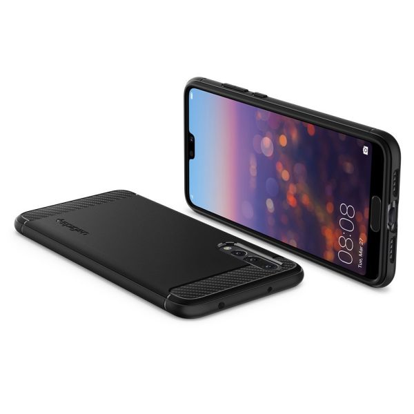 Huawei P20 Pro Spigen Rugged Armor Case - Black