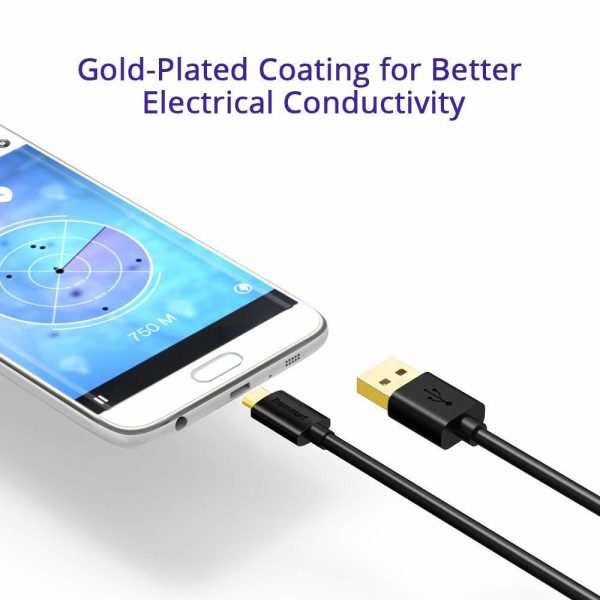 Tronsmart Micro USB Cable Pack - 5 Cable Pack MUPP6 - Black (1ft x 1,3.3ft x 3,6ft x 1)