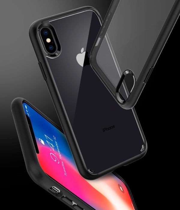 Apple iPhone XS / iPhone X Original Spigen Case Ultra Hybrid - Matte Black