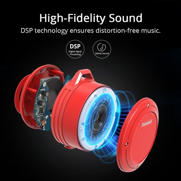 Tronsmart Element T4  Bluetooth Waterproof Portable Speaker - Red
