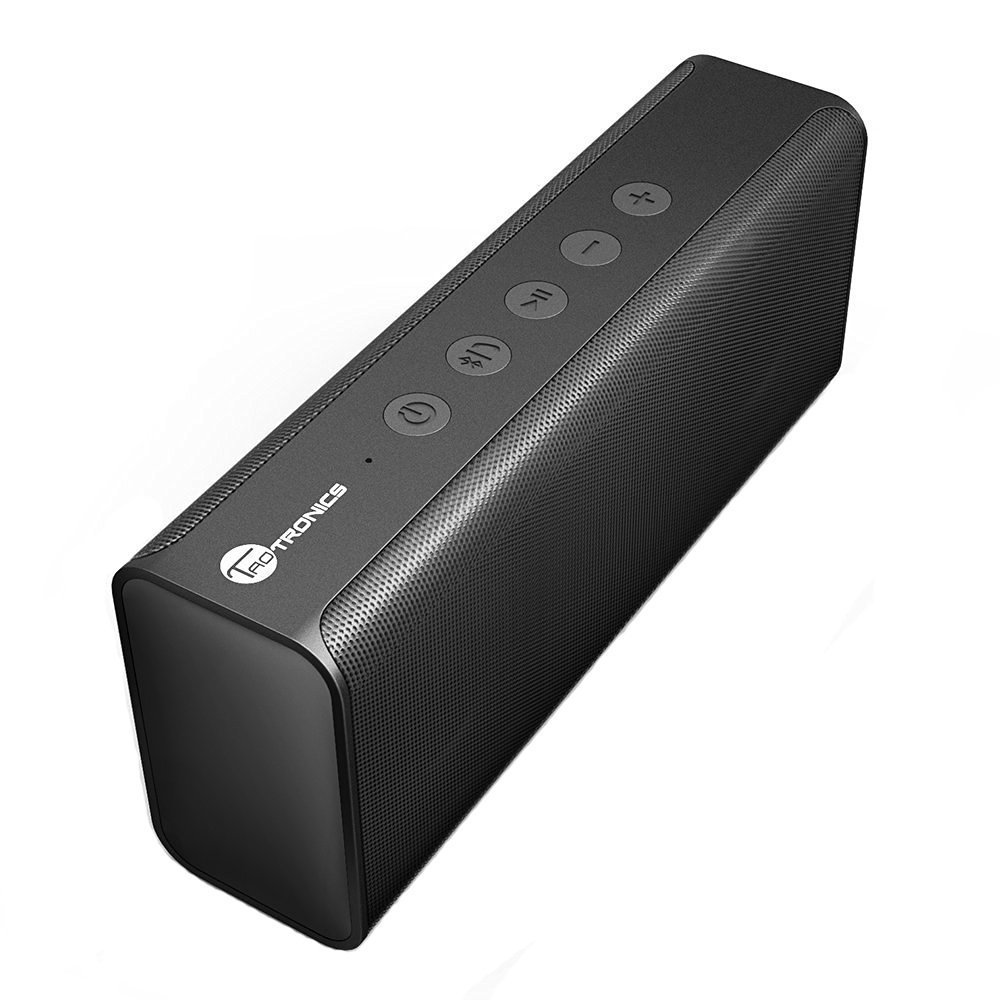 TaoTronics 14W Stereo Wireless Portable Bluetooth Speaker Pulse X from Dual 7W Drivers, Strong Bass, High Definition Audio, Built-in Microphone -TT - SK10
