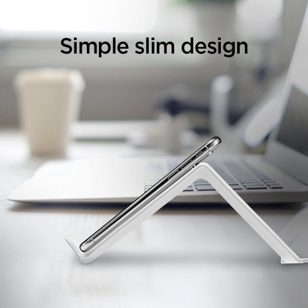 Spigen F303W Wireless Fast Charger for all Qi Certified Devices - White