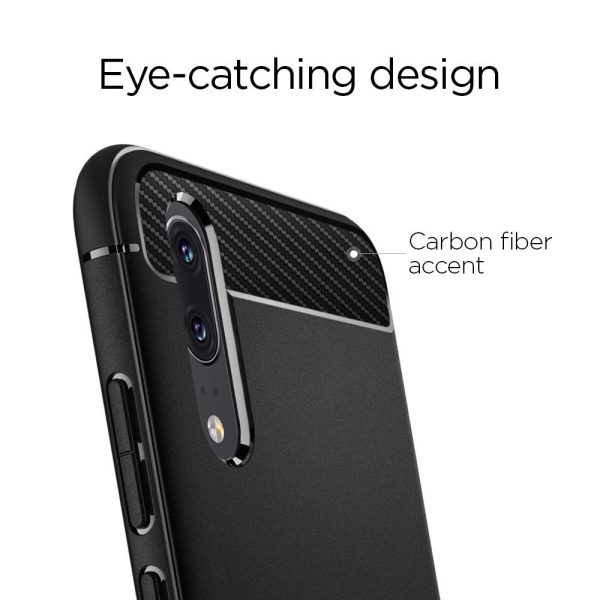 Huawei P20 Spigen Rugged Armor Case - Black Huawei P20 Spigen Rugged Armor Case - Black