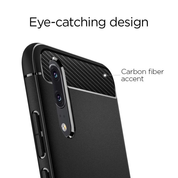 Huawei P20 Spigen Rugged Armor Case - Black