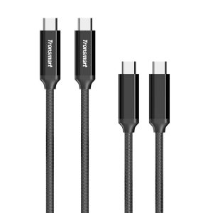 Tronsmart CPP2 PowerLink Braided Nylon USB-C to USB-C 2.0 Charging & Syncing Cable (3.3 Feet / 2 PACK)