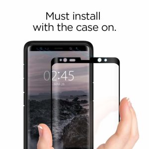 Galaxy Note 8 Spigen GLASTr 3D Curved Case Friendly Curved Tempered Glass
