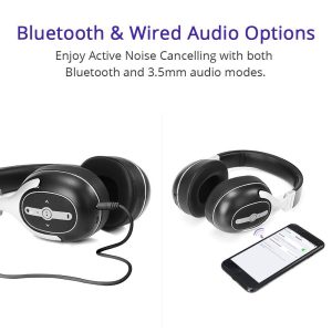 Tronsmart Encore S6 Active Noise Cancelling Headphones with 24 Hours Playtime and Built-in Mic and 3.5mm Audio Jack