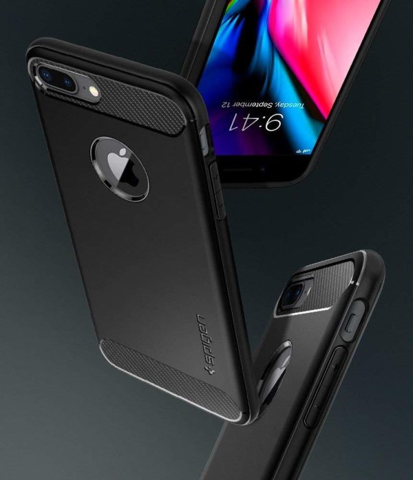 Apple iPhone 7 Plus / 8 Plus Spigen Rugged Armor Case - Black