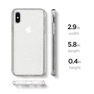 Apple iPhone X Spigen Liquid Crystal Glitter Case - Crystal Quartz