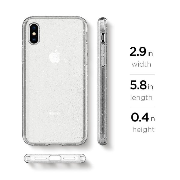 Apple iPhone X Spigen Liquid Crystal Glitter Case - Crystal Quartz Apple iPhone X Spigen Liquid Crystal Glitter Case - Crystal Quartz
