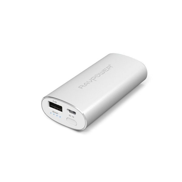 RAVPower 6700mah Portable Power Bank - RP-PB17  Silver