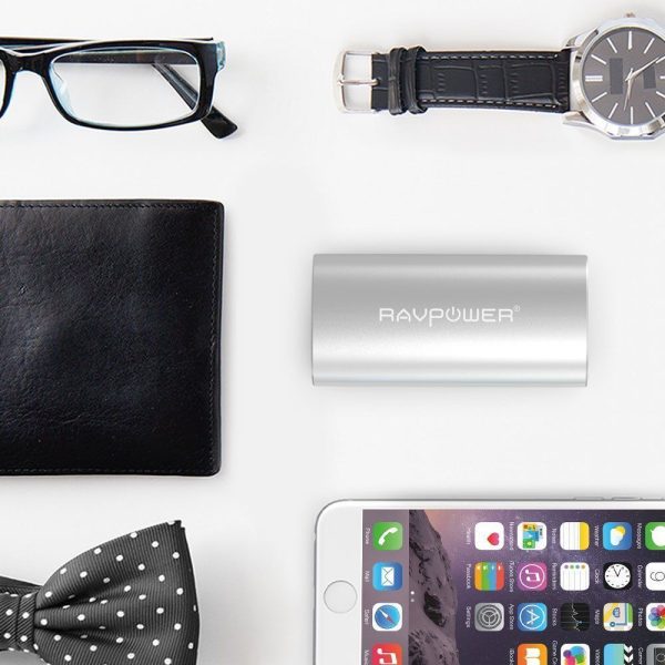 RAVPower 6700mah Portable Power Bank - RP-PB17  Silver