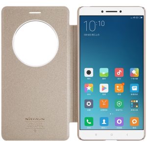 Nillkin Sparkle Window View Smart Sleep Wake Up Case PU Leather Flip Cover Case for Mi Max
