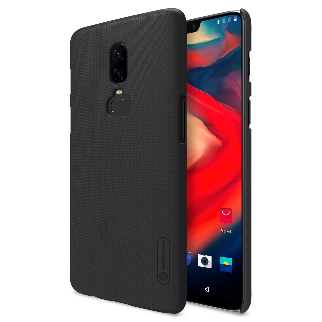 OnePlus 6 Frosted Shield Hard Back by Nillkin - Black