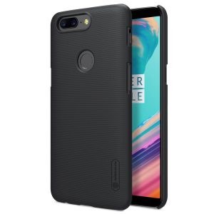 OnePlus 5T Frosted Shield Hard Back by Nillkin - Black