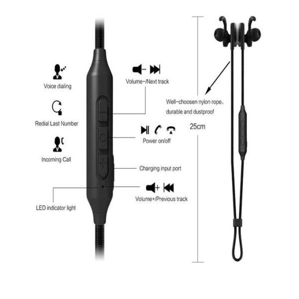 Riversong Wireless Bluetooth Sports Earbuds - C01 Metallic Grey